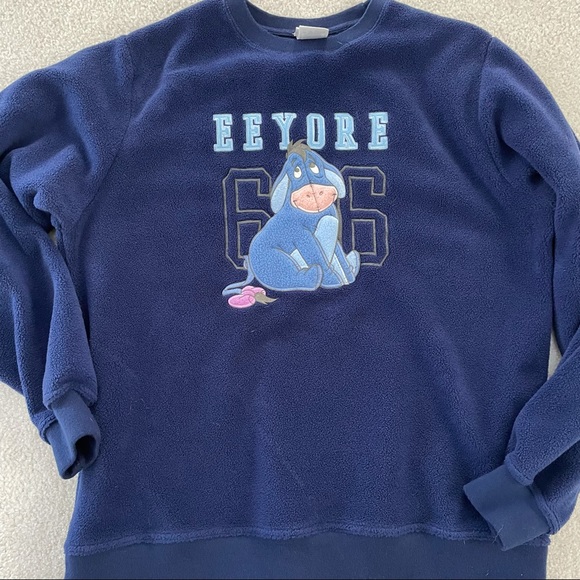 Disney Tops - Eeyore Graphic Women's Blue Sweatshirt